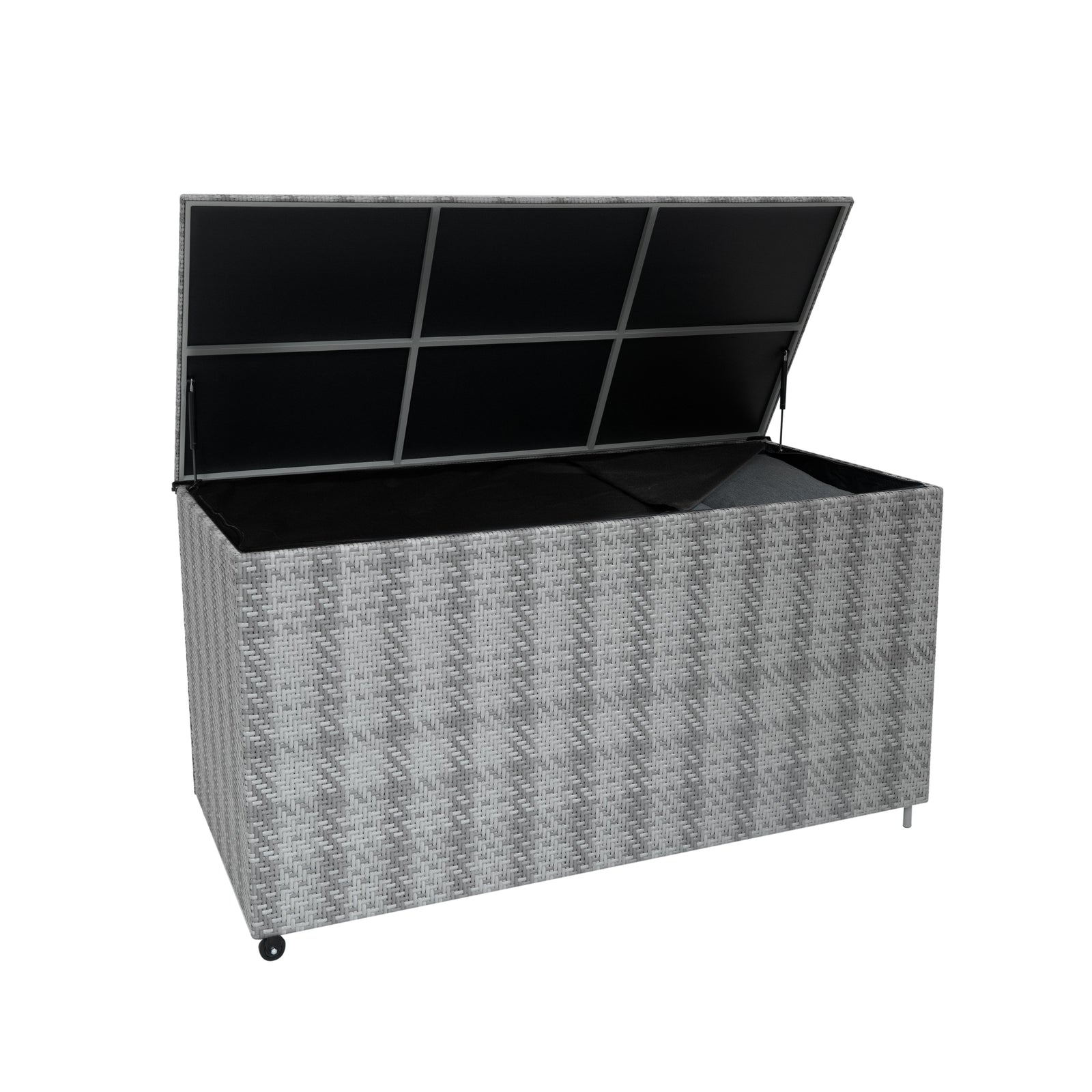 Rattan Cushion Storage Box 700l | Grey