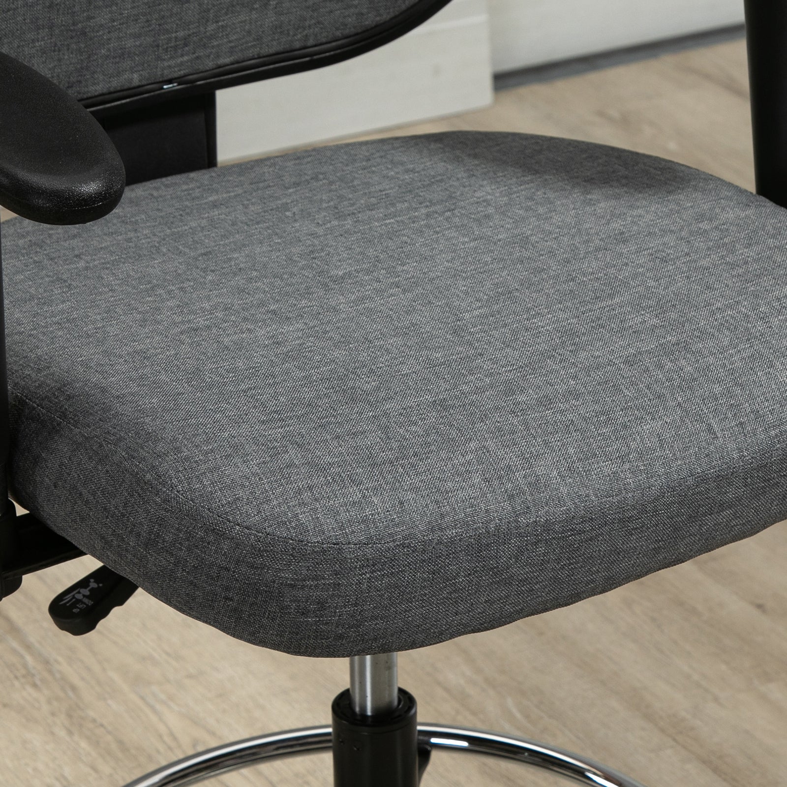 Drafting Chair W/ Foot Ring And Arm