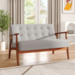 2-seater Sofa With Wooden Frame