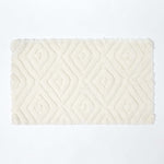 Ikat Pattern Bath Mat | 50 x 80cm | White