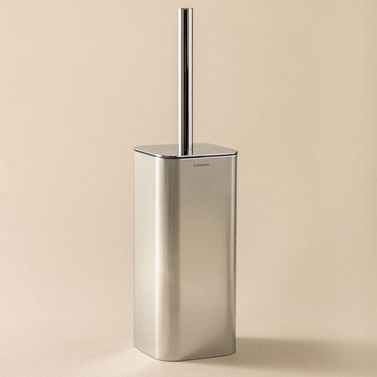 Toilet Brush & Holder, Nea Collection | Brushed Stainless Steel