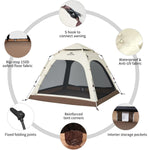 Ango Automatic 3 Person Tent | Brown