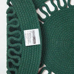 Crochet Braided Round Rug | 90cm | Green