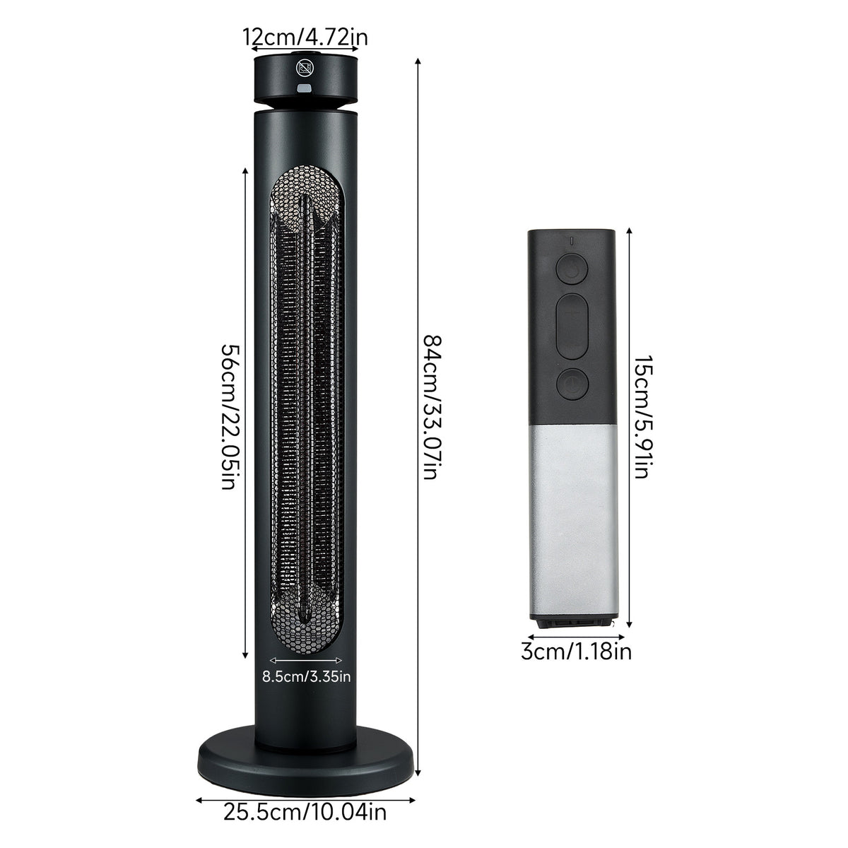 Breeins 2000w Freestanding Infrared Heater With Remote