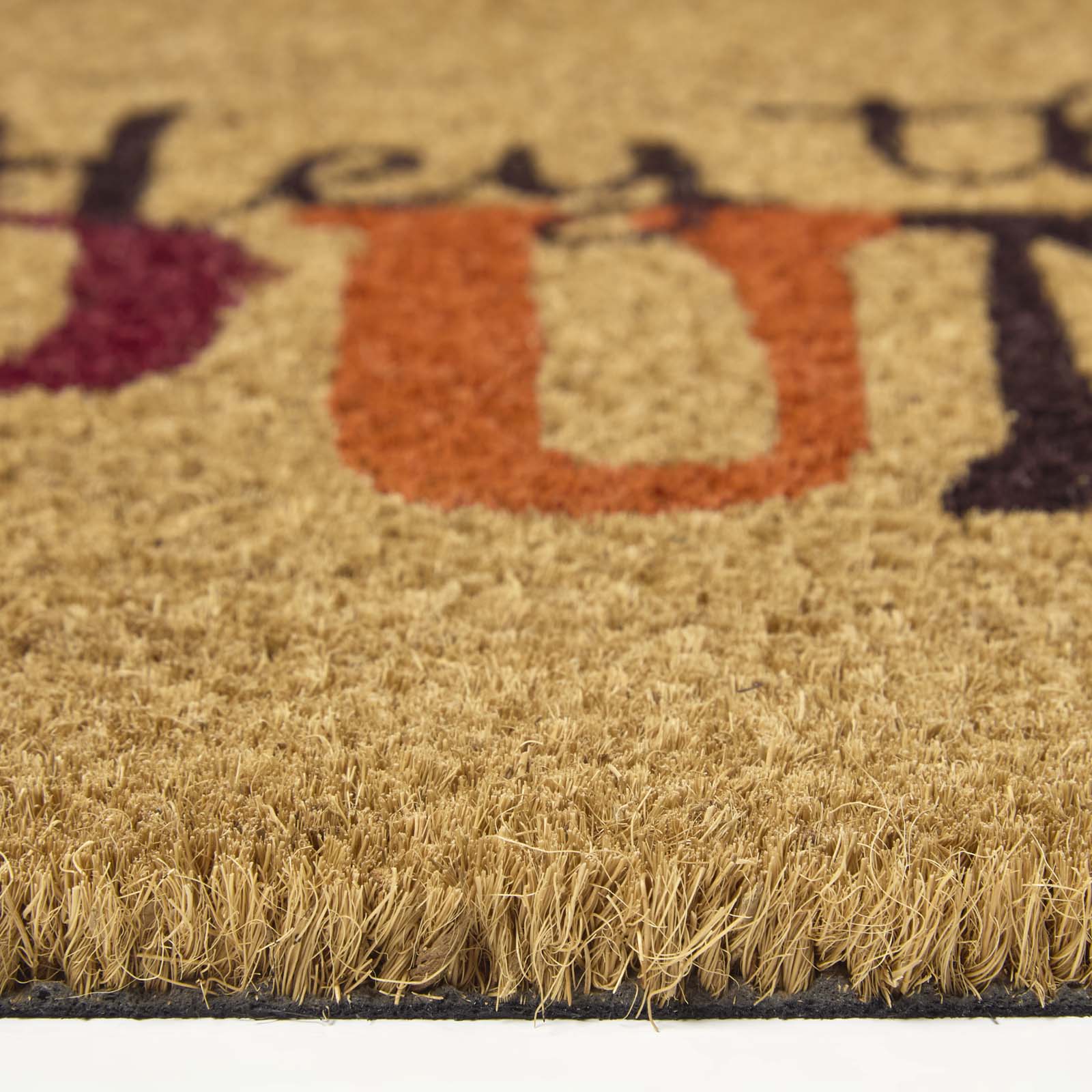 HOMESCAPES Hey There Pumpkin Non-slip Coir Doormat, 40 X 60 Cm