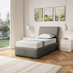 Bethany Fabric Ottoman Bed Frame | Single | Light Brown