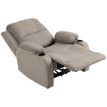 Recliner Armchair W/ Cup Holder For Living Room | One Size | Brown