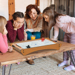 Air Hockey Table Wooden Party Toy | Yellow