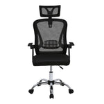 Swivel Office Chair With Headrest | Black