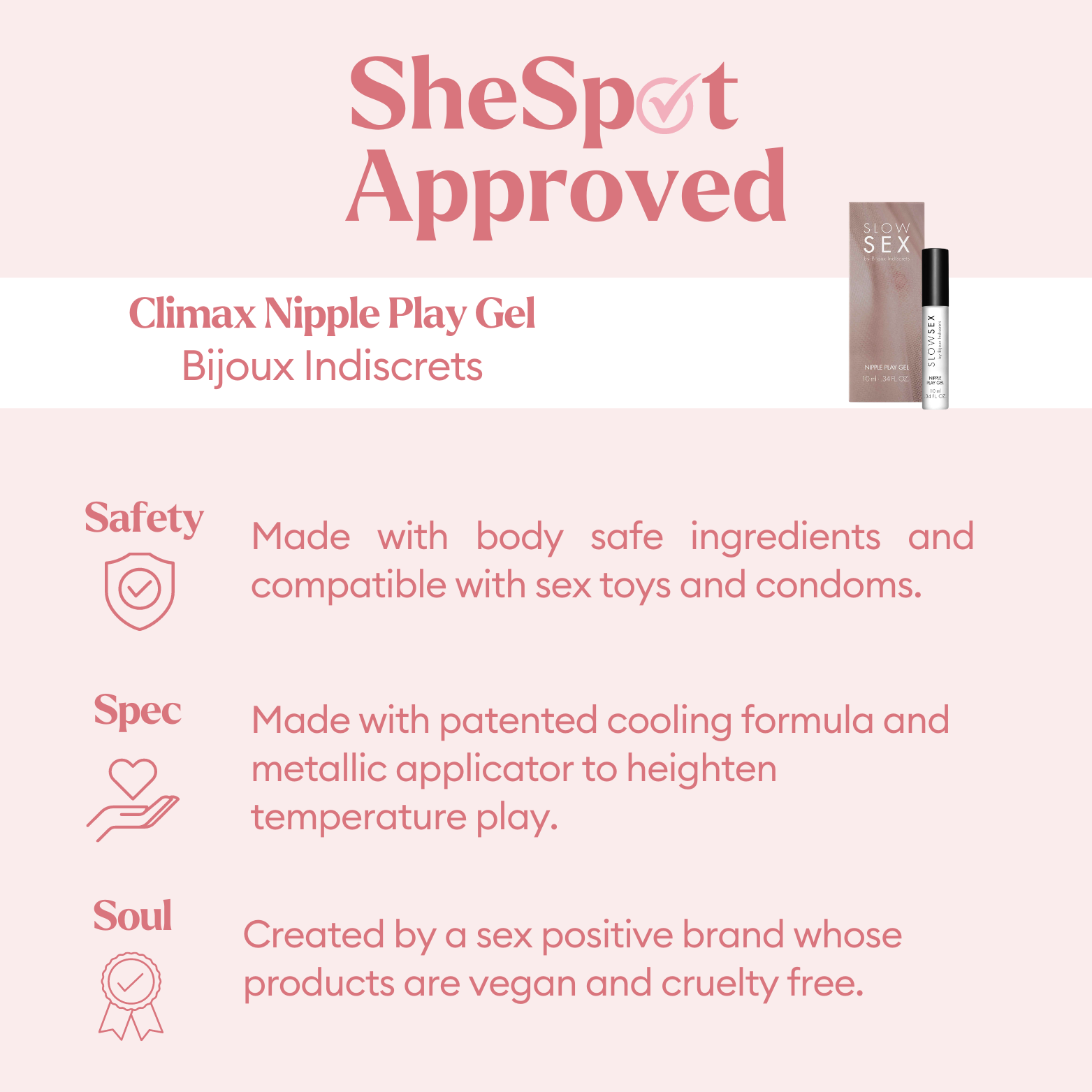 Slow Sex Climax Nipple Play Gel