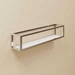 Shelf With Towel Rail Silver Gloss Wall-mounted 55 Cm Collection The Grid