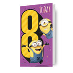 Despicable Me Age 8 Birthday Card Official Product