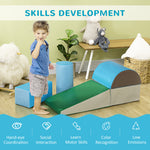 5 Piece Soft Safe Foam Playset Climb And Crawl Activity Toy For Toddler | Blue