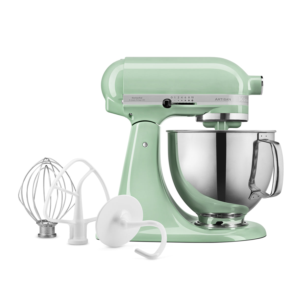125 Artisan Stand Mixer With Accessories | Pistachio