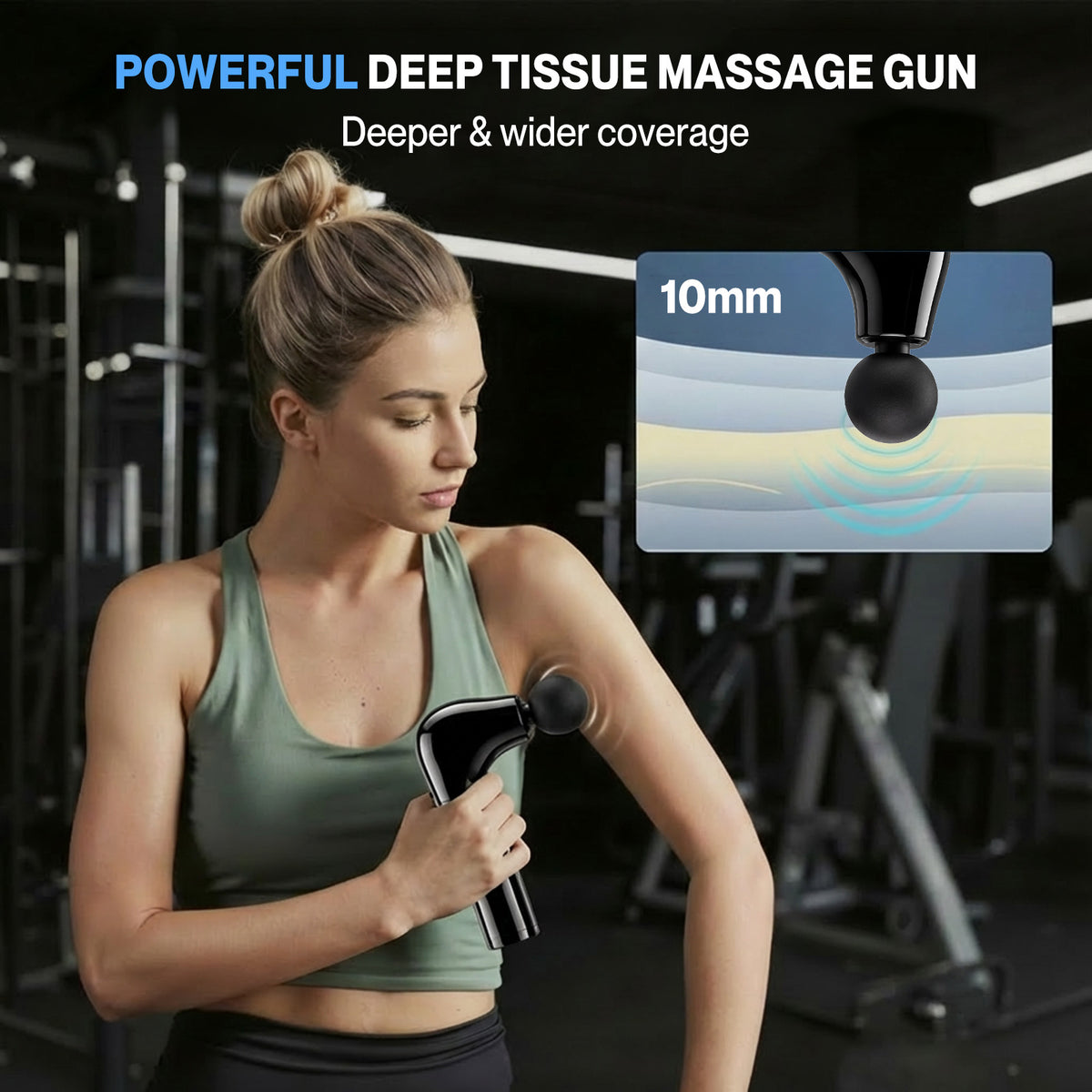 Spector Massage Gun Deep Tissue Back Muscle Percussion Massager Faster Relief