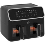 Dual Zone Air Fryer 8l Double Air Fryer With Sync Finish | One Size | Silver