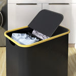 80l Collapsible Laundry Hamper, Washing Basket For Bathroom