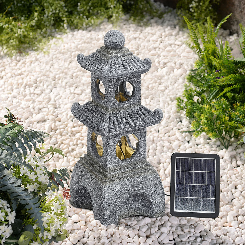 Pagoda Solar Garden Fountain