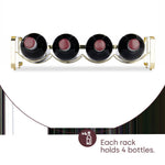 Metal Wine Rack Countertop Organiser For 4 To 16 Bottles | Gold