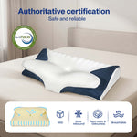Lavio Cervical Contour Memory Foam Pillow Side Sleeper For Neck Pain Relief