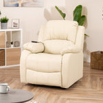 Northfield Dual Motor Massage Heat Riser Recliner Chair | Cream