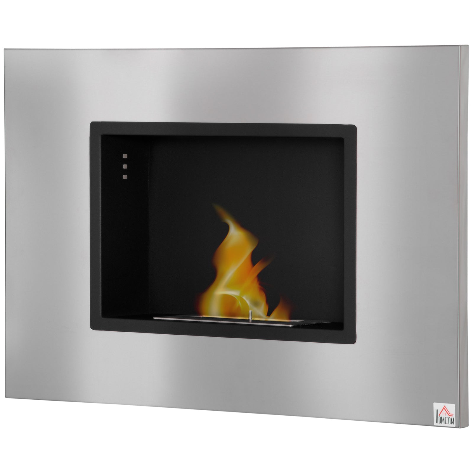 Wall Mounting Bio Ethanol Fireplace Heater With 1.5l Tank