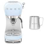 Ecf02 Espresso Machine With Milk Frothing Jug Set | Baby Blue