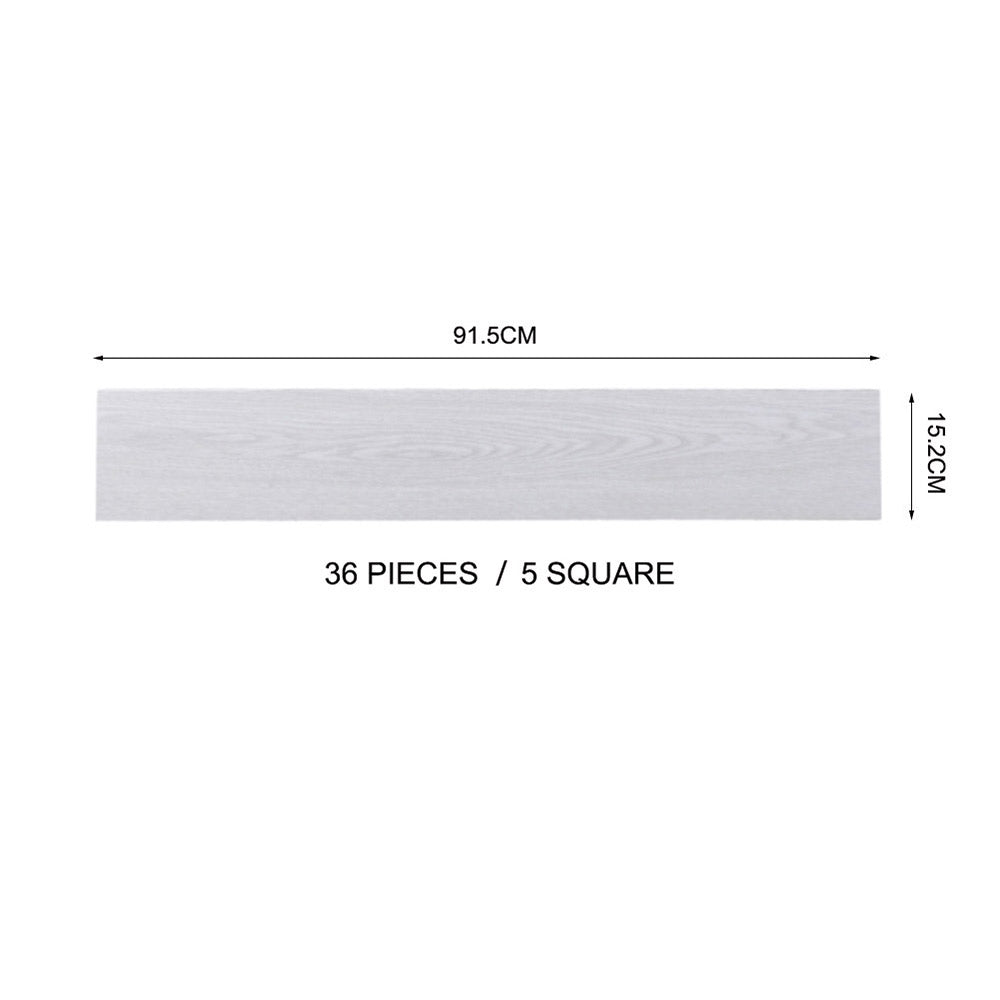 Rustic Style Wood Plank Pvc Flooring Set Of 36