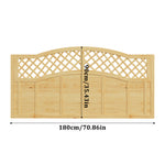 Omega Spruce Wood Fence Panel With Lattice Top 180cm W X 90/120/180cm H – Natural Finish, Durable, Easy Diy Garden Privacy Screen | Small