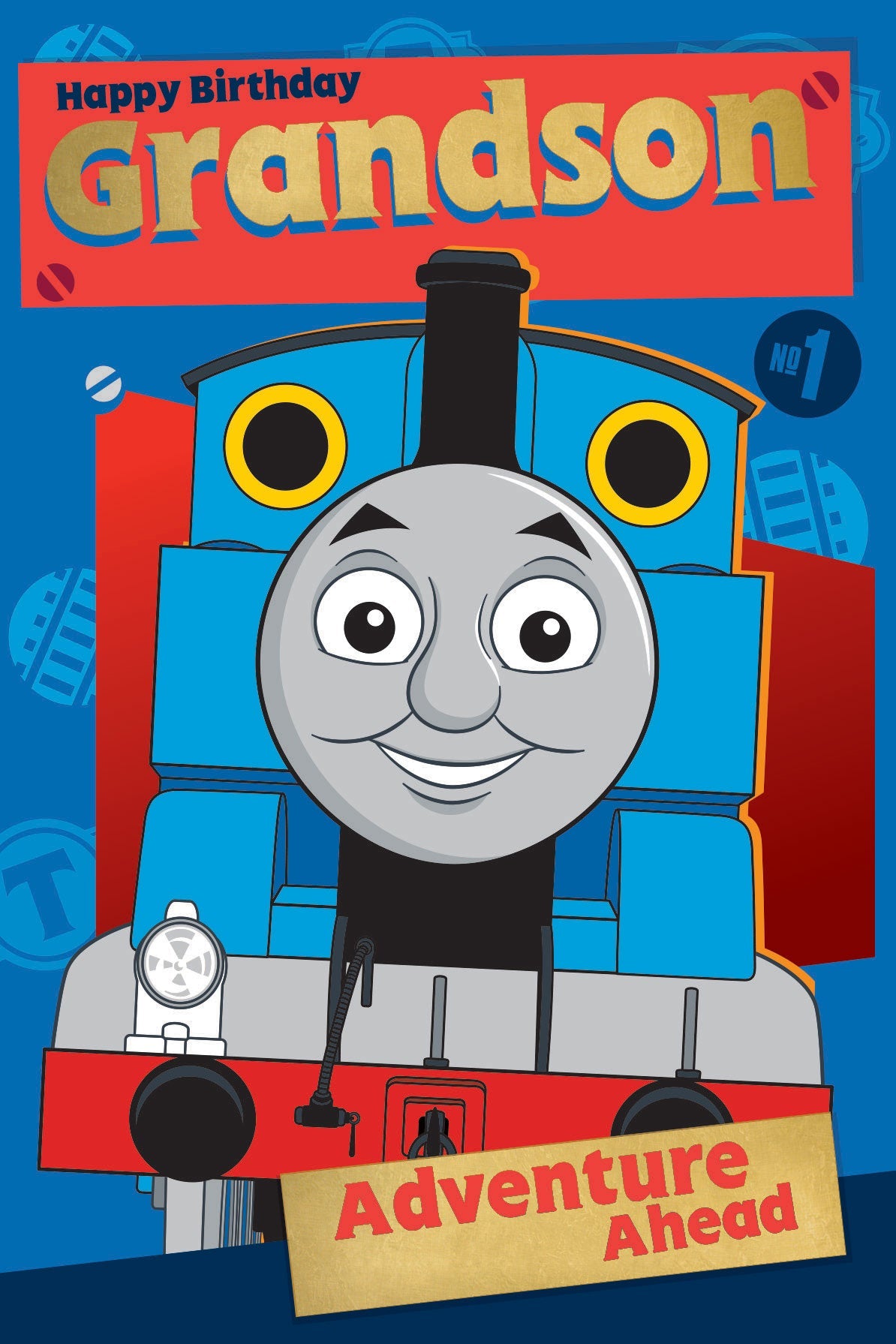 Thomas & Friends Grandson Birthday Card Official Product