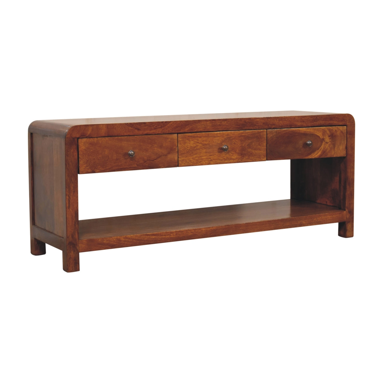 Solid Wood Aspen Media Unit