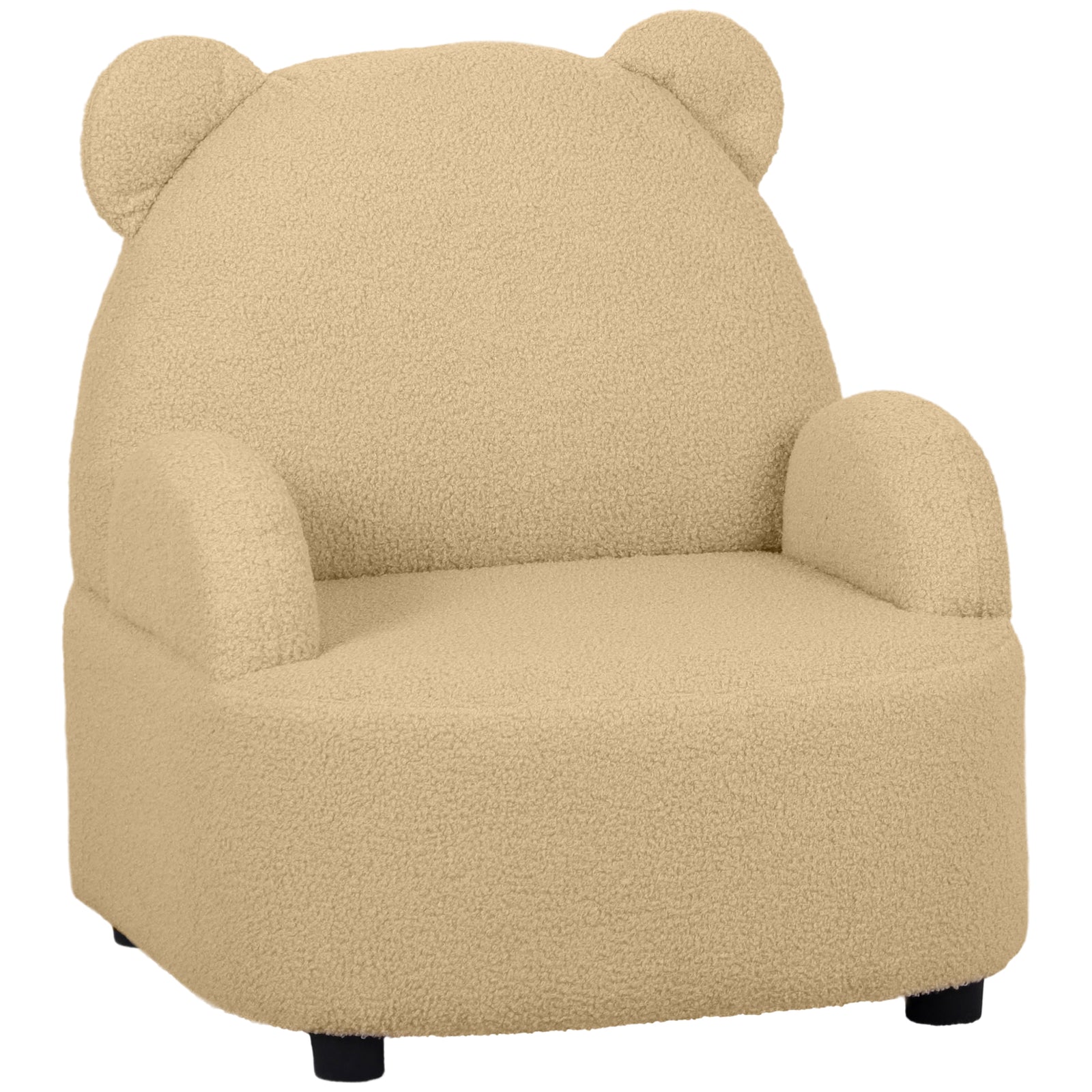 Kids Armchair, Bear Shaped Toddler Chair For Bedroom | Khaki