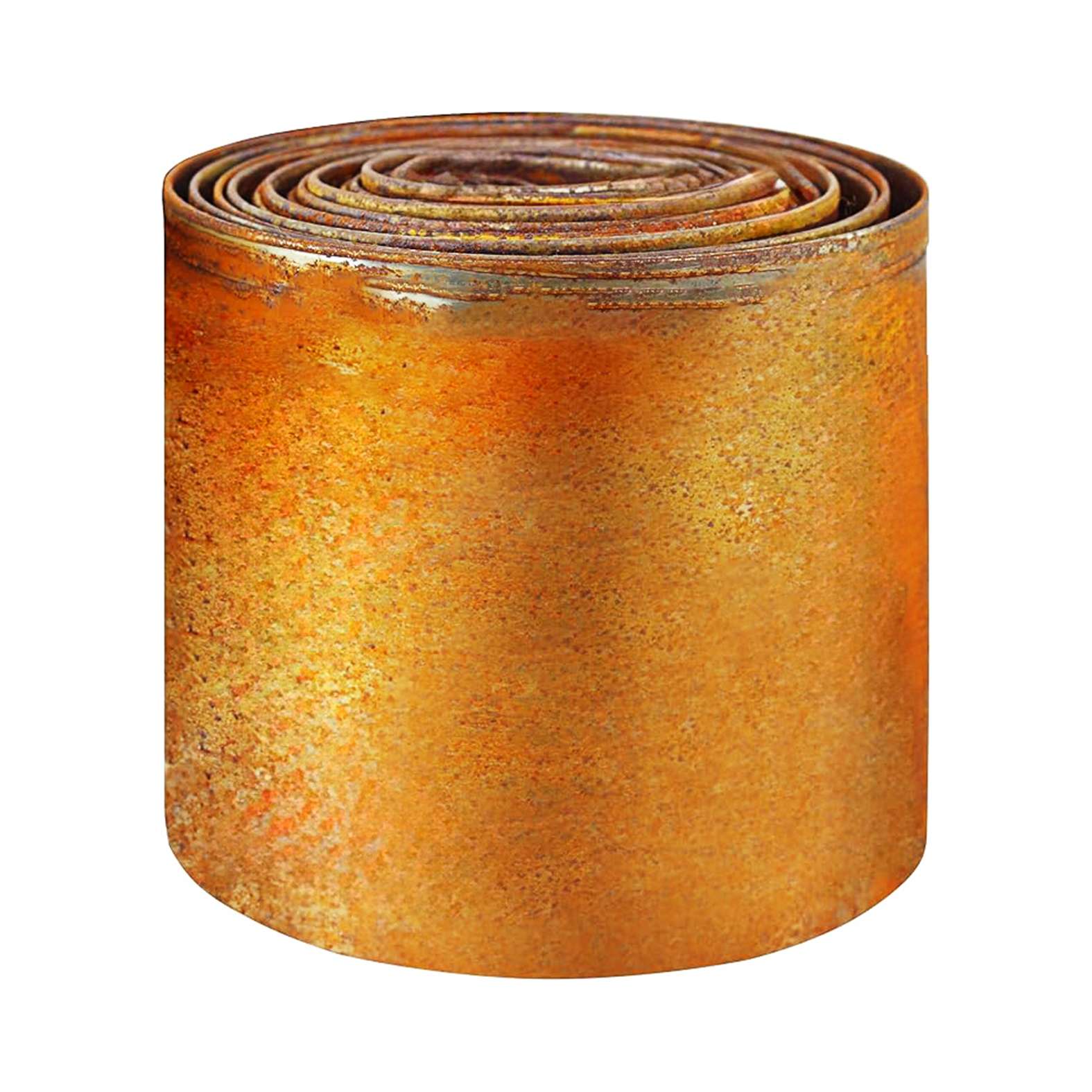 Pre Rusted Corten Metal Lawn Edging Garden Border Roll | 10m | Rust