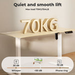 Electric Standing Desk Height Adjustable With Memory Control | Natural