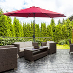 3m Patio Umbrella With Tilt And Crank | Red