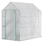 Walk-in Garden Greenhouse 186x120x190cm - White
