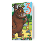 The Gruffalo The Gruffalo Age 3 Birthday Card Official Product