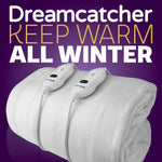 Electric Blanket Heated Fully Fitted Underblanket 3 Heat Settings, Machine Washable | Double | White