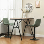 Bar Stools Set Of 2, Modern Armless Bar Chairs | Green