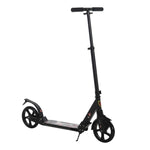Folding Kick Scooter 2 Big Wheels Adjustable  Adult Teens | Black