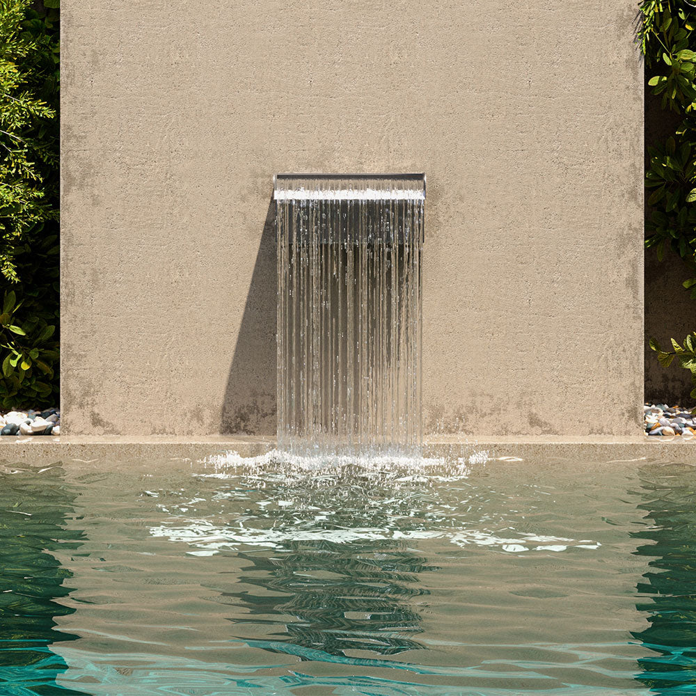 0.2-0.4m Back Entry Stainless Steel Water Blade-6cm Spout Width | Small | Silver
