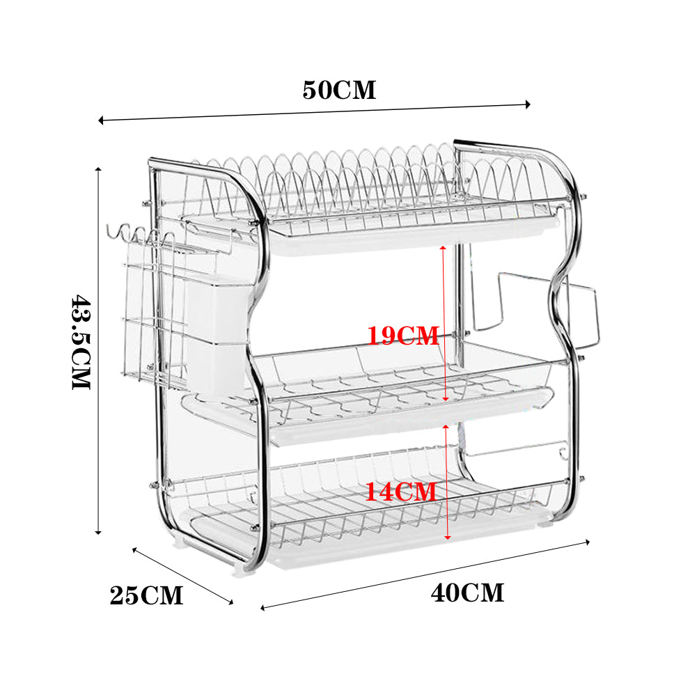 3-tier Dish Drainer Rack