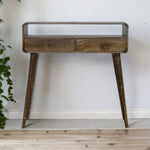 Artisan Furniture Curved Grey-wash Console Table