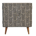 Solid Mango Wood Edessa Bone Inlay Cabinet