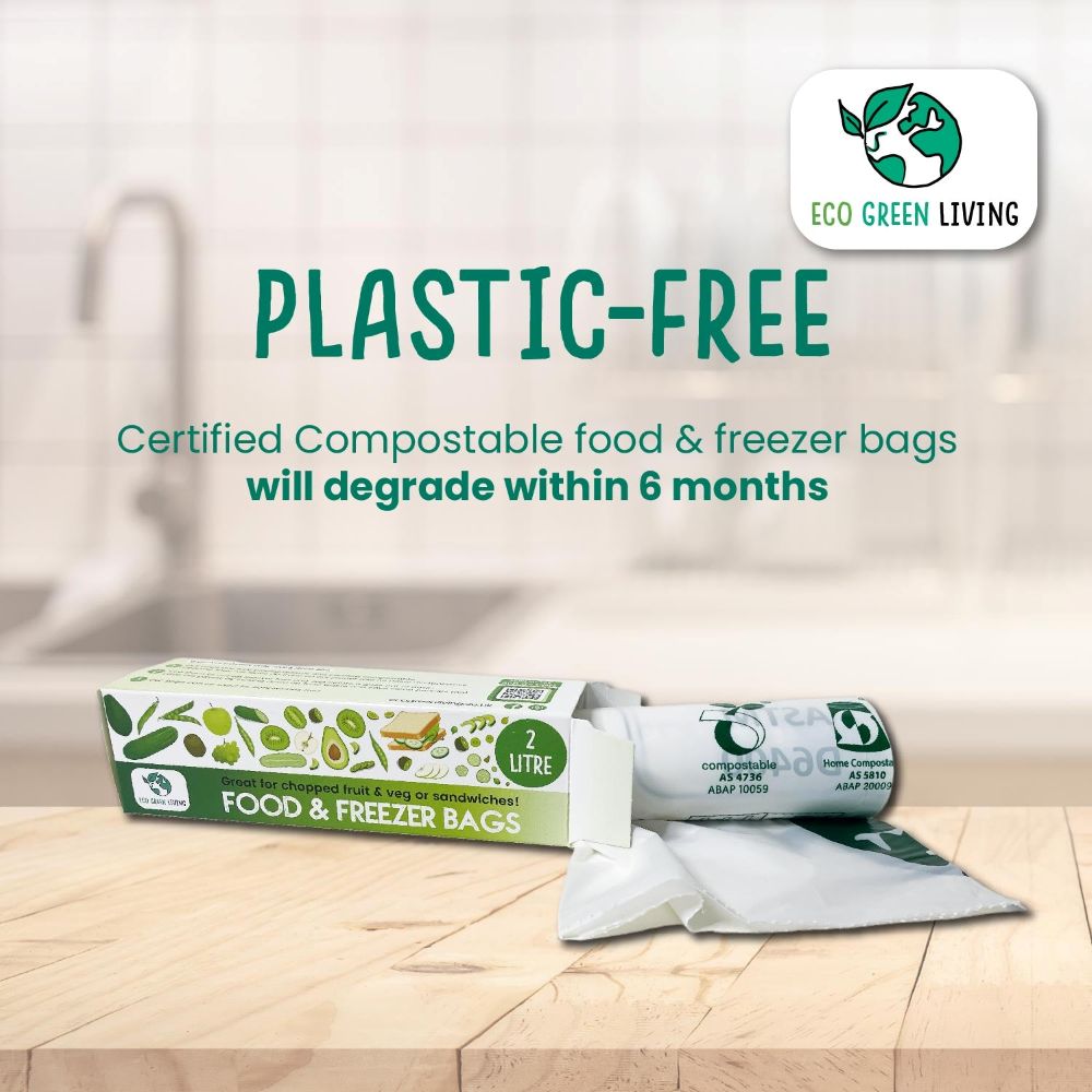 Certified Compostable Food & Freezer Bags Pack 2 Litre & 4 Litre (120 Bags Total)