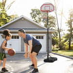 Outdoor Adjustable Basketball Hoop Stand 210-260cm | Red