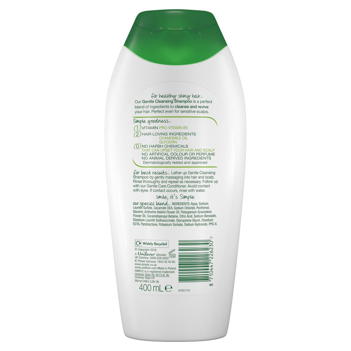 Gentle Care Shampoo & Conditioner 400ml Bundle | Set of 6
