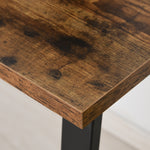 Industrial Writing Desk, Metal Legs, Home Office