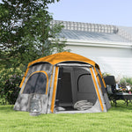 Instant 2/3/4 Person Dome Tent, Hexagonal | Light Grey