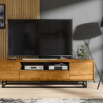 Rift Tv Unit 200cm - Oak / Rustic | Oak